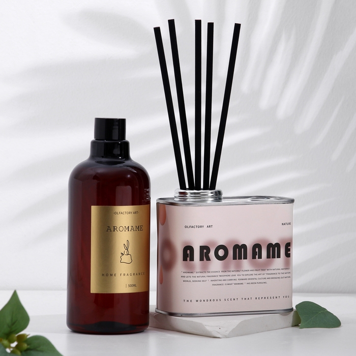 Набор диффузор ароматический Набор диффузор ароматический "Aromame", Шангри-Ла, 500 мл, прямоугольная банка