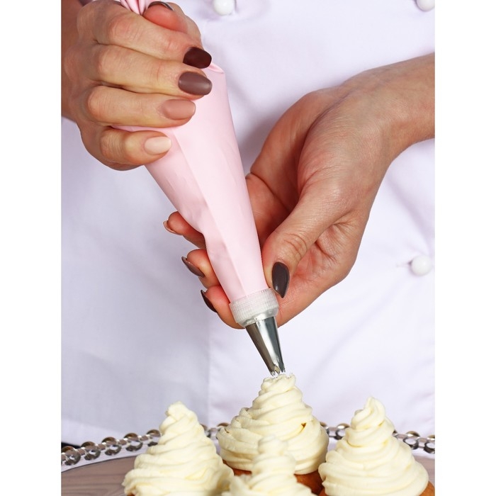 Кондитерский мешок Доляна «Алирио», 40,5×21,5 см, цвет розовый Кондитерский мешок Доляна «Алирио», 40,5×21,5 см, цвет розовый