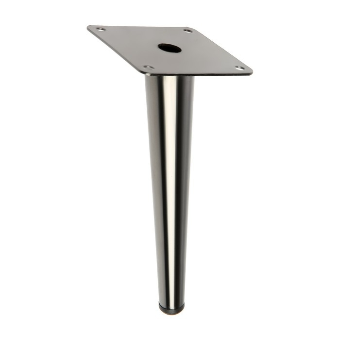 Опора мебельная CAPPIO OP07,h=200мм,толщ площ 1,8,  цвет глянцевый черный Опора мебельная CAPPIO OP07,h=200мм,толщ площ 1,8,  цвет глянцевый черный