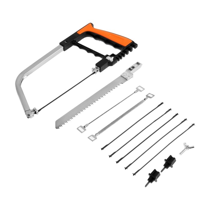 Набор с ножовкой ТУНДРА, универсальный, по дереву, пластику, металлу, стеклу, керамике Набор с ножовкой ТУНДРА, универсальный, по дереву, пластику, металлу, стеклу, керамике