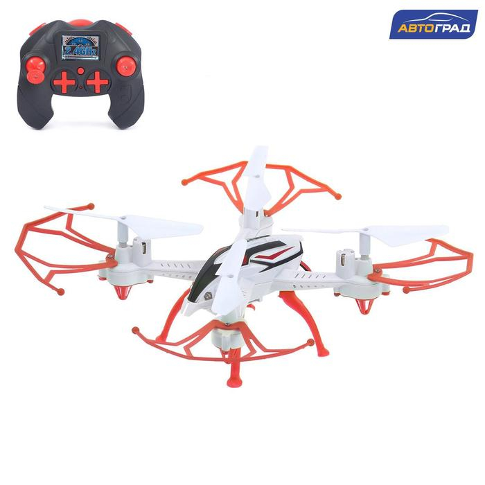 Квадрокоптер радиоуправляемый SKYDRONE, работает от аккумулятора, цвет красный Квадрокоптер радиоуправляемый SKYDRONE, работает от аккумулятора, цвет красный