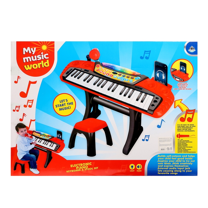 Синтезатор напольный «Композитор», звуковые, световые эффекты, с микрофоном