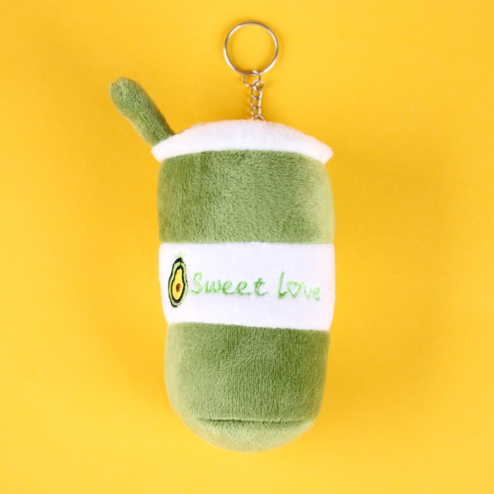 Мягкая игрушка-брелок «Десерт», с авокадо, 12 см Мягкая игрушка-брелок «Десерт», с авокадо, 12 см