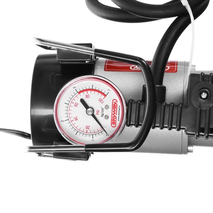 Компрессор автомобильный, металлический, 30 л/мин в прикуриватель SKYWAY Компрессор автомобильный, металлический, 30 л/мин в прикуриватель SKYWAY "ТОРНАДО", АС-580 , S02001022