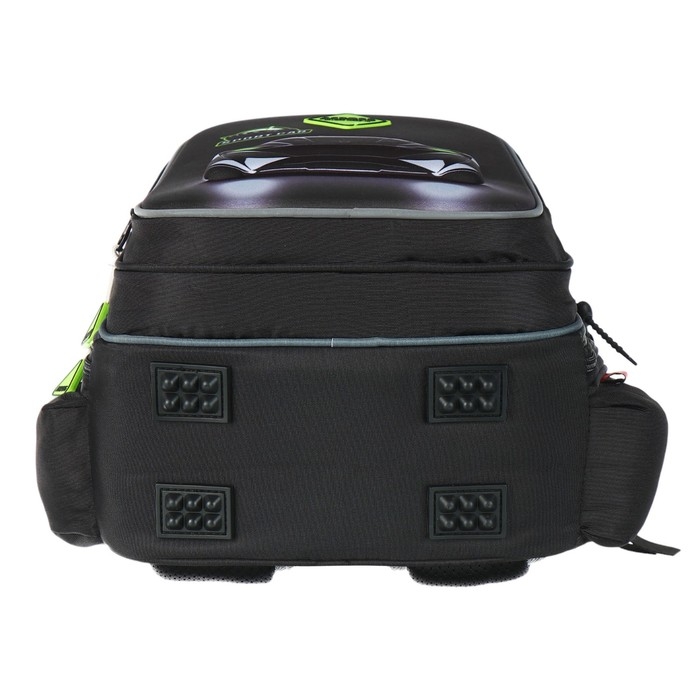 Рюкзак школьный 40х33х15см, эргономичная спинка, Across 410, серый/зеленый Рюкзак школьный 40х33х15см, эргономичная спинка, Across 410, серый/зеленый