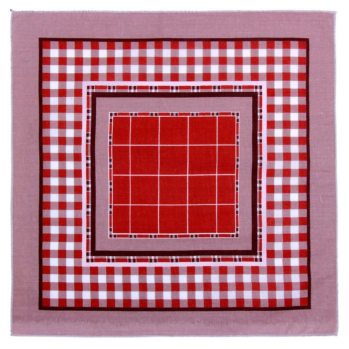 Мужские носовые платки  Мужские носовые платки "Этель" размер 30х30 см, (набор 12 шт,) цвет коричневый, рисунок МИКС