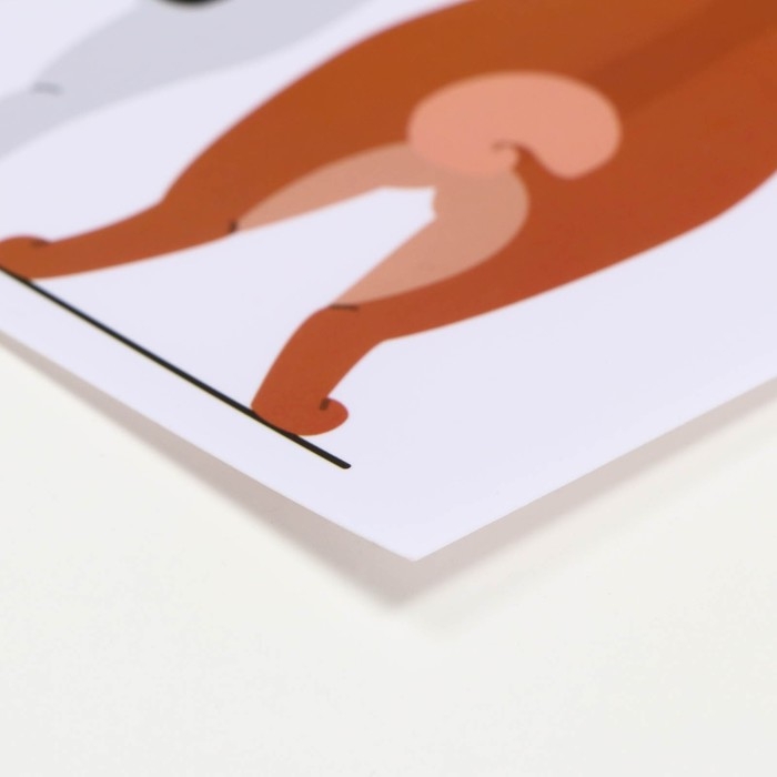 Коврик под миску  Коврик под миску "Пижон" 43 х 28 см "Собачки в ожидании"