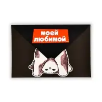 Открытка в форме конверта «Моей любимой», 12 х 18 см
