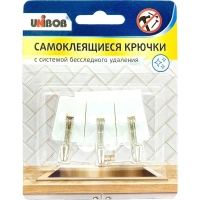 Крючок самоклеющийся подвижный с системой бесследнего удаления, 3 шт/упак