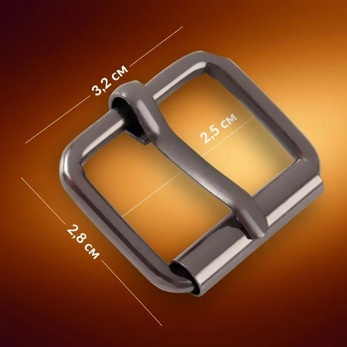 Пряжка проволочная, 3.2×2.8 см, 25 мм, 5 шт., цвет чёрный никель Пряжка проволочная, 3.2×2.8 см, 25 мм, 5 шт., цвет чёрный никель