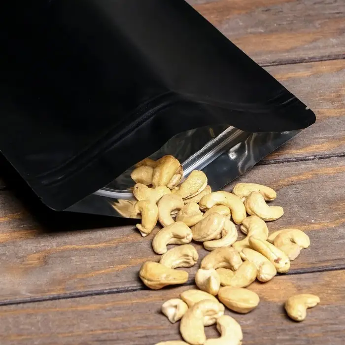 Пакет дой-пак, матовый, чёрный, 20×30×5 см