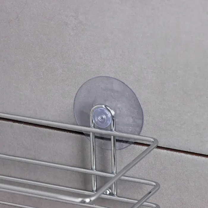 Полка на вакуумных присосках Доляна, 25×11×7 см Полка на вакуумных присосках Доляна, 25×11×7 см