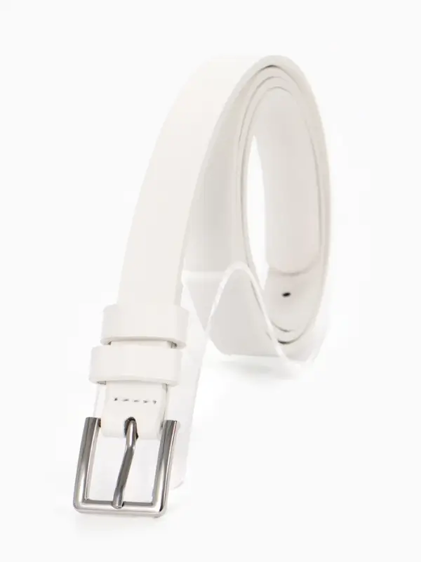 Ремень женский, 1 прокол, 1.8&times;105 см, пряжка металл, белый