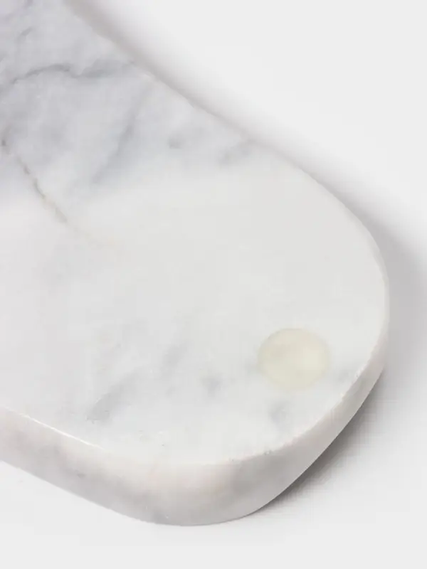 Подставка под ложку Magistro Marble, мрамор, белая