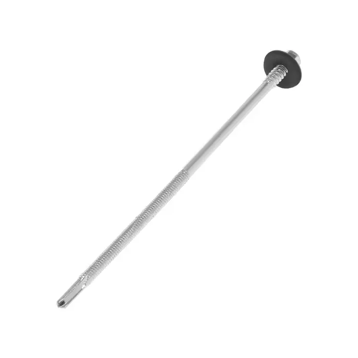 Саморезы для сэндвич-панелей, 6.3×160 белый цинк Саморезы для сэндвич-панелей, 6.3×160 белый цинк