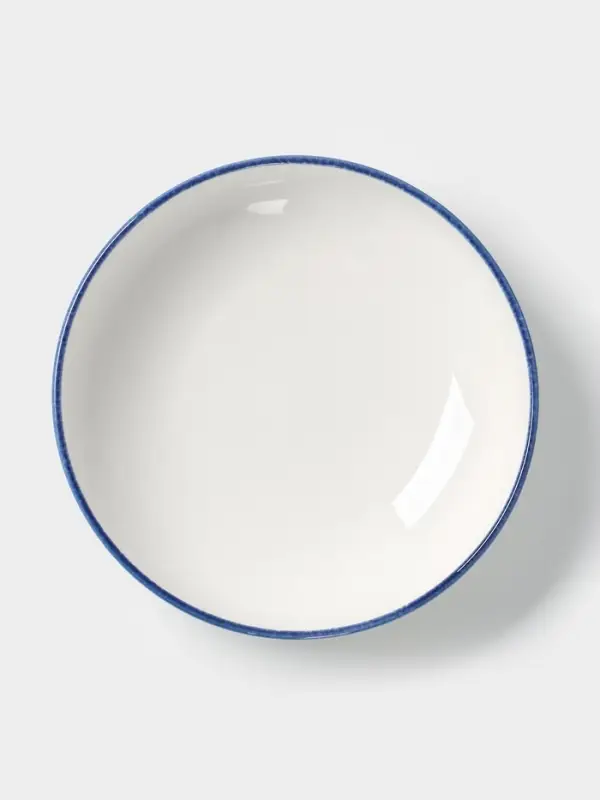 Глубокая тарелка Magistro Blue Lagoon, 1.55 л, d=22.5 см, фарфор, белая