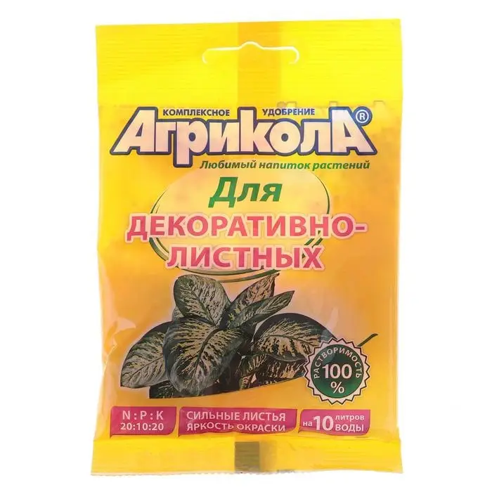Удобрение Агрикола для декоративнолистных растений 25 г Удобрение Агрикола для декоративнолистных растений 25 г