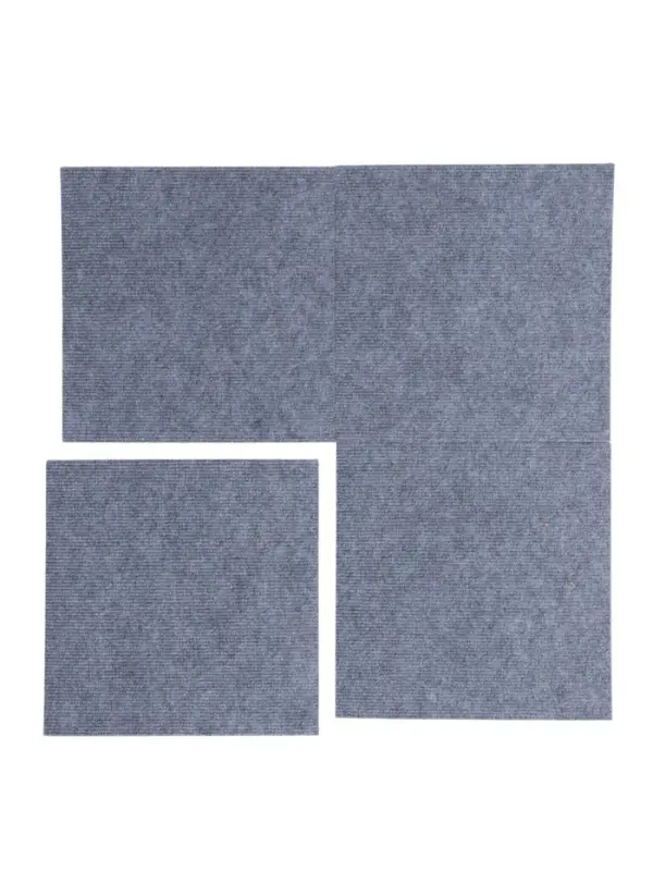 Ковролин самоклеящийся для пола и для стен, 300&times;300 мм, цвет светло - серый, 10 шт.