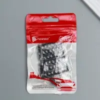 Брелок для ключей с номером телефона, пластиковый, чёрный