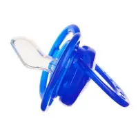 Соска- пустышка ортодонтическая M&B &laquo;Мишка&raquo; с колпачком, от 6 мес., голубой