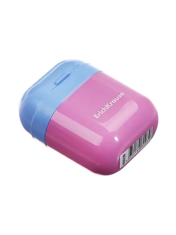 Точилка 1 отверстие с контейнером ErichKrause Case, Pastel Bloom, пластик, в дисплеи, микс