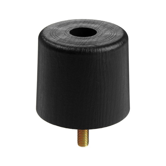 Опора мебельная с шпилькой 8х30 мм ТУНДРА OP104, пластик, цвет черное дерево, 60х60х50 мм Опора мебельная с шпилькой 8х30 мм ТУНДРА OP104, пластик, цвет черное дерево, 60х60х50 мм