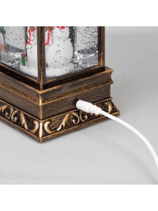 Светодиодная фигура &laquo;Снеговик и пингвин&raquo; 9&times;23&times;9 см, пластик, от батареек ААх3, USB, свечение тёплое белое