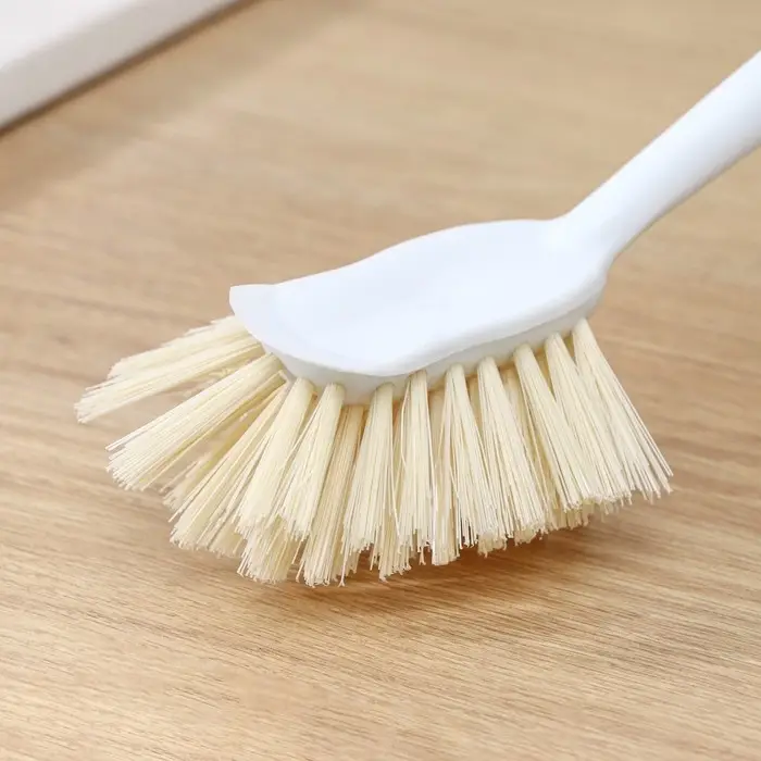 Щётка для посуды Доляна Meli, 8×6,5×29 см, бамбуковая ручка, цвет бежевый Щётка для посуды Доляна Meli, 8×6,5×29 см, бамбуковая ручка, цвет бежевый