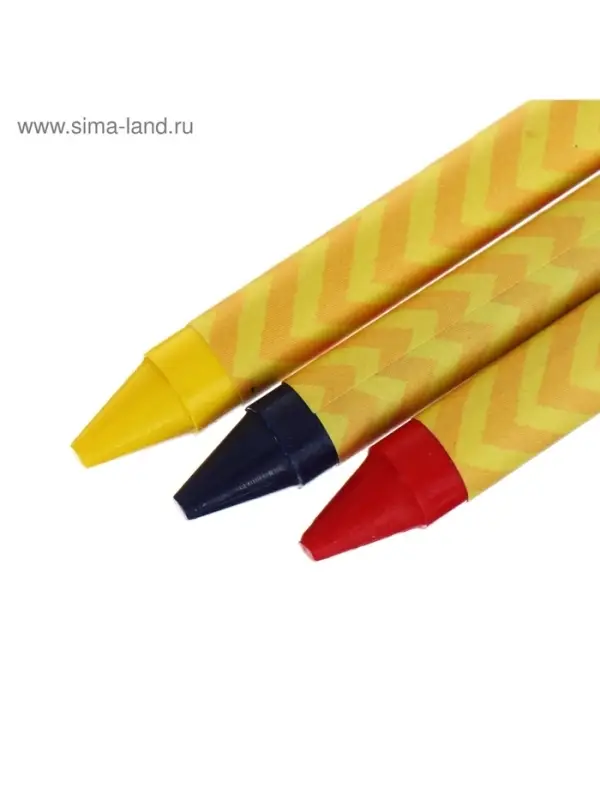 Мелки восковые Calligrata, цветные, 6 цветов, 93&times;8 мм