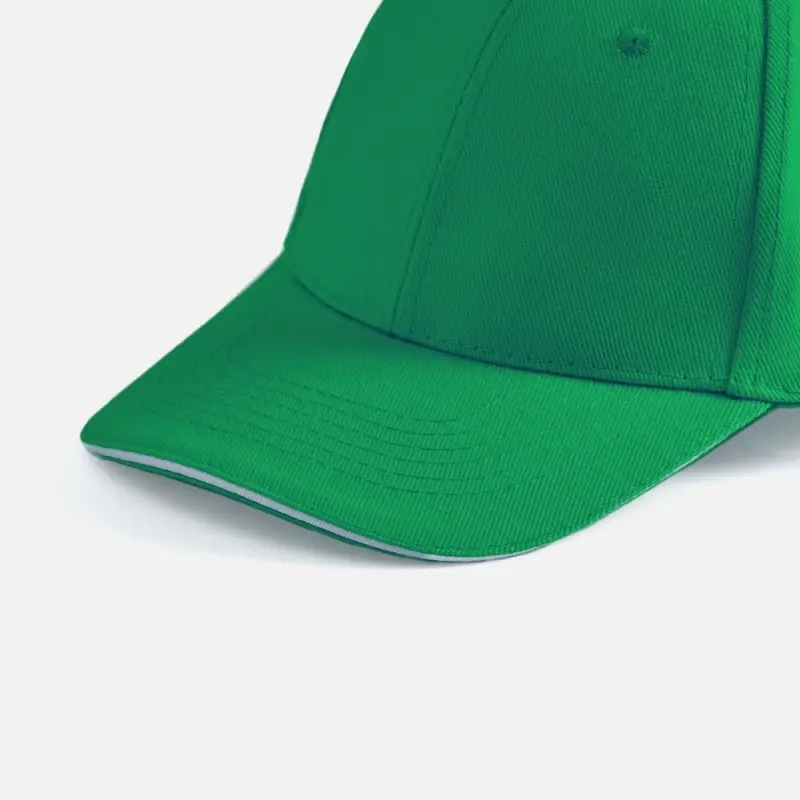 Бейсболка Buffalo, ярко-зеленая с белым Бейсболка Buffalo, ярко-зеленая с белым