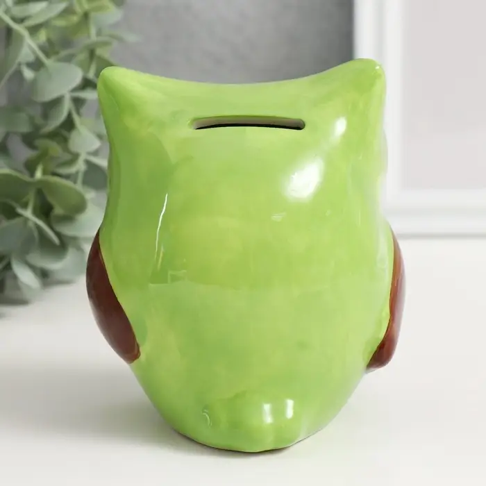 Копилка для денег &laquo;Филин арбузик&raquo;, керамика, 10.6&times;9.5&times;11.8 см