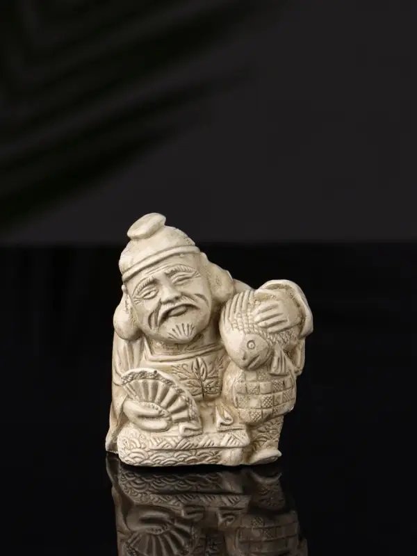 Набор фигурок &laquo;Нэцкэ&raquo;, 5 шт., 20&times;10&times;7 см, бежевый