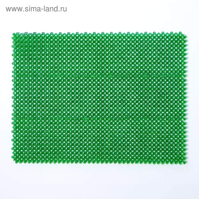 Покрытие ковровое щетинистое без основы &laquo;Травка&raquo;, 40&times;53 см, зелёный