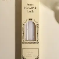 Набор свечей античных, 2,3х25 см, 2 шт "Белый жемчуг" 7,6х28х2,3 см Набор свечей античных, 2,3х25 см, 2 шт "Белый жемчуг" 7,6х28х2,3 см