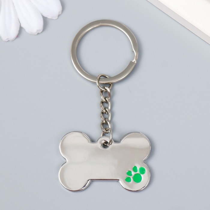 Брелок металл Брелок металл "Косточка с лапкой" МИКС 3х4 см