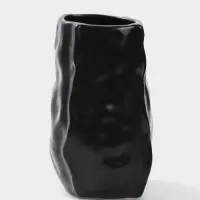 Ваза для цветов &laquo;Габино&raquo;, 18.5&times;12 см, керамика, чёрная