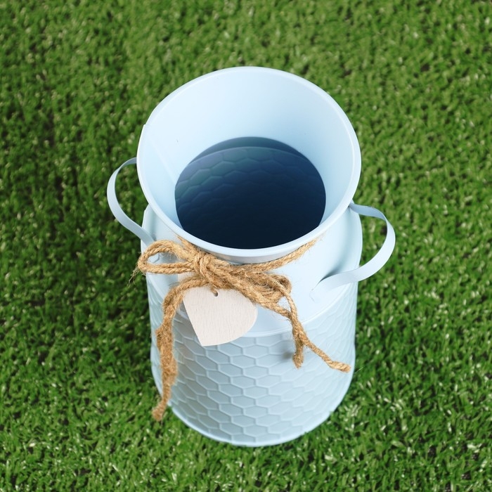 Кашпо - ваза  Кашпо - ваза "Кирсти" голубая, 19х10х10см