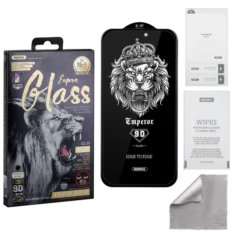 Защитное стекло для iPhone 14 Pro 9D Private Emperor Series GL-35 REMAX