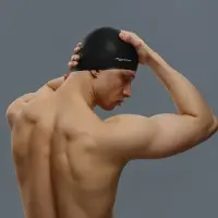 Шапочка для плавания взрослая ONLYTOP Swim, силиконовая, обхват 54-60 см