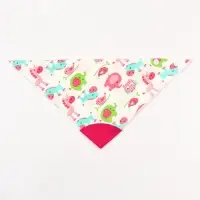 Нагрудник-бандана/слюнявчик для кормления Крошка Я, непромокаемый, с прорезывателем, на кнопке, розовый, МИКС