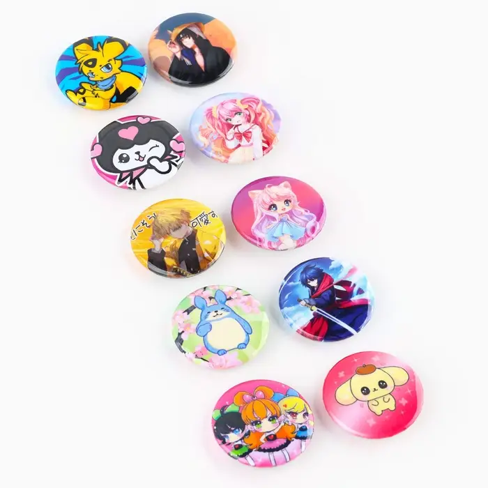 Значок металлический , закатной «Аниме для детей», d=2,5 cм, МИКС Значок металлический , закатной «Аниме для детей», d=2,5 cм, МИКС