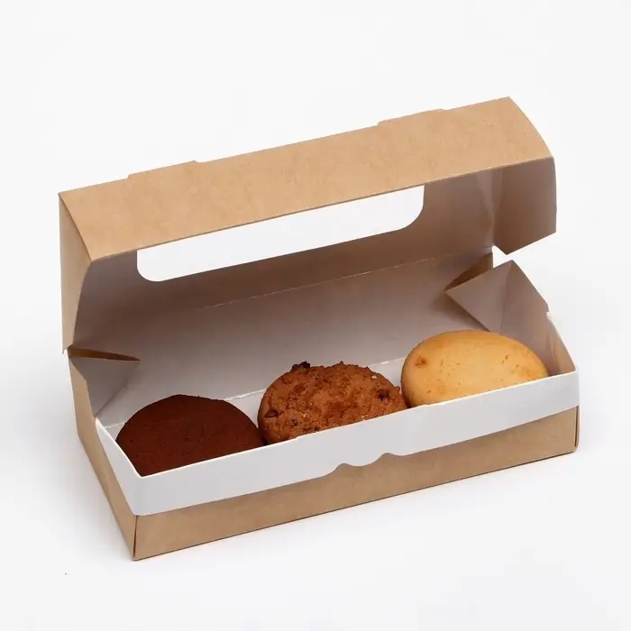 Контейнер на вынос, с окном, крафт, 17×7×4 см Контейнер на вынос, с окном, крафт, 17×7×4 см