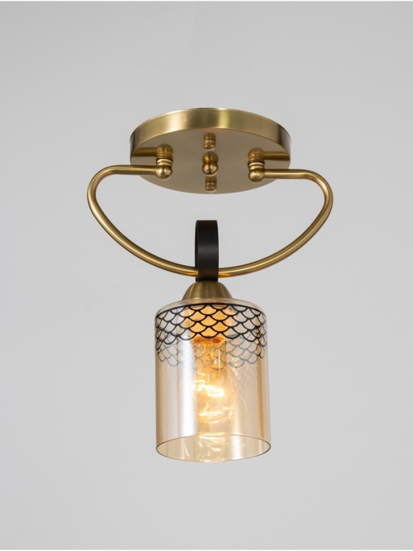 Люстра Люстра "Океан" 1х40Вт Е27 латунь 22х15х28см