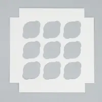 Коробка складная на 9 капкейков с окном &laquo;Тёплых праздников!&raquo;, 25 х 25 х 10 см
