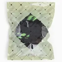 Сумка - авоська плетёная, клетка 1.5 см, чёрная