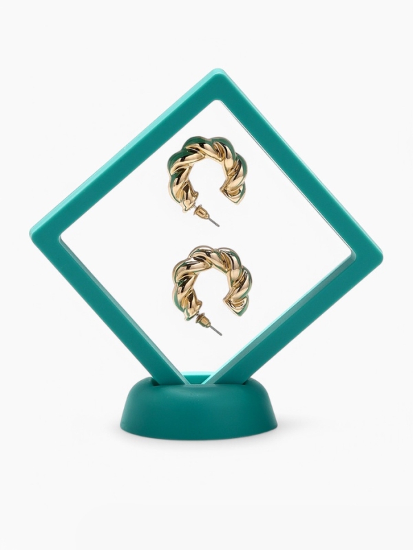 Подставка для украшений «Ромб», 13*12,5*5 см, цвет тиффани