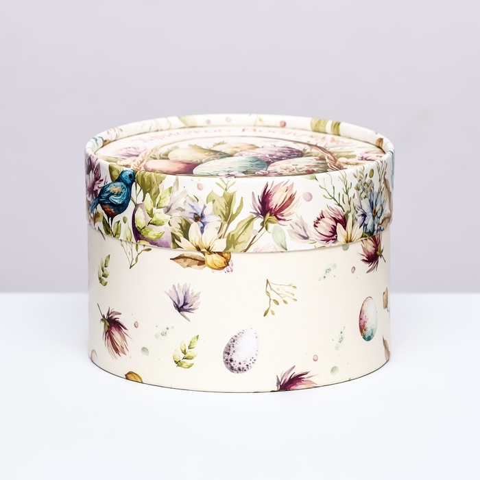 Коробка "Яички в корзинке", завальцованная, 13 х 8,5 см