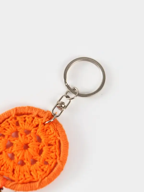 Брелок Брелок "Ловец снов" 19 см, цв. оранжевый