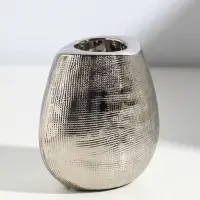 Подсвечник на 1 свечу &laquo;Глория&raquo;, d=4 см, серебро, 12.5&times;8&times;12 см