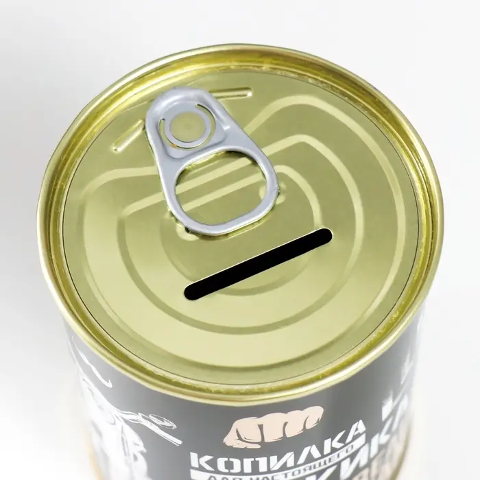 Копилка для денег &laquo;Банка. Для настоящего мужика&raquo;, металл, 7.3&times;9.5 см